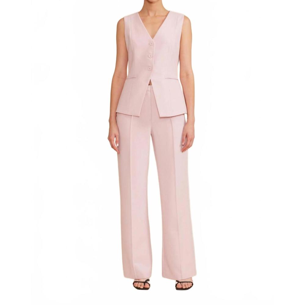 NEW LUCY PARIS mila longline vest in pink
